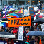 Protesters Rally Against The Trans-Pacific Partnership Agreement (TPPA)